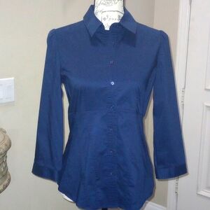 New York & Co Navy Blue Shirt